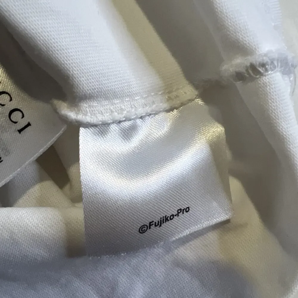 Doraemon x Gucci oversize T-shirt Men's Sz Xsmall White Short Sleeve